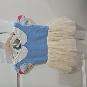 Snow White Blue and Cream Kids Casual Dress